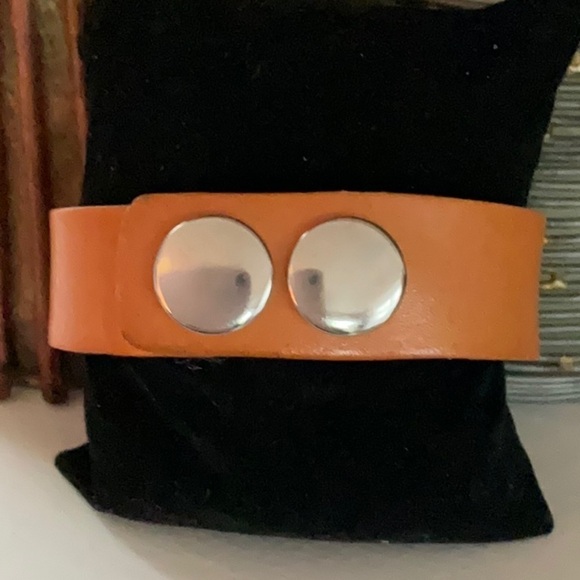 Leather Bracelet Three Snaps - Picture 3 of 3